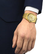 Tissot T1372103302100 PRX 40 205 35mm Gold PVD Plated Stainless Steel Unisex Watch - mzwatcheslk srilanka
